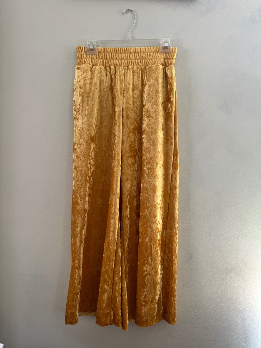 a new day Gold Velvet Wide-Leg Joggers for Kids